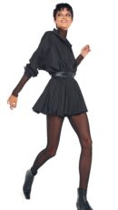 SUPER OS BF NK SHIRT FLARED MINI DRESS