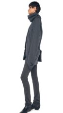 OS RAGLAN SLEEVE TURTLENECK MINI DRESS