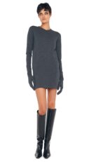LONG SLEEVE TAILORED TERRY MINI DRESS