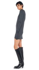 LONG SLEEVE TAILORED TERRY MINI DRESS