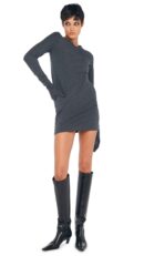 LONG SLEEVE TAILORED TERRY MINI DRESS