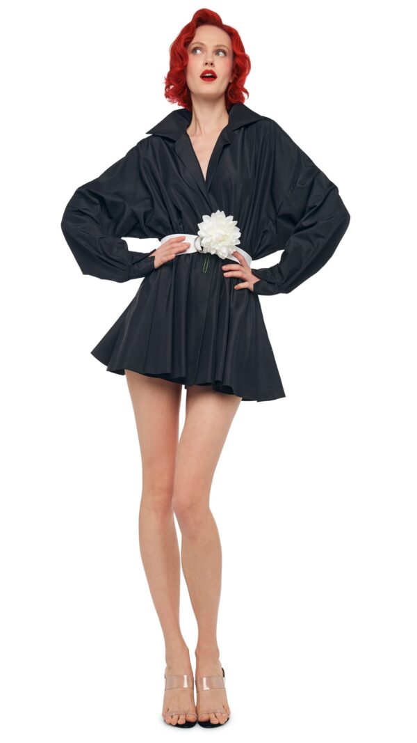 SUPER OS BF NK SHIRT FLARED MINI DRESS - Image 4