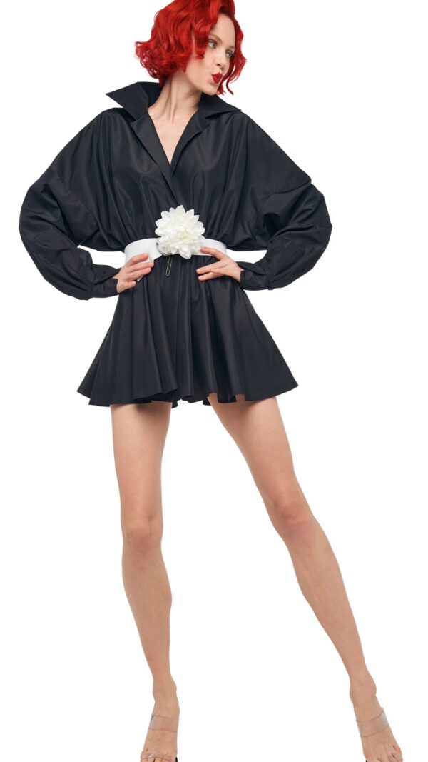 SUPER OS BF NK SHIRT FLARED MINI DRESS - Image 5