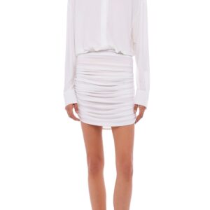 OS BF NK SHIRT MINI DRESS