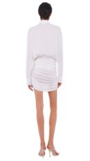 OS BF NK SHIRT MINI DRESS