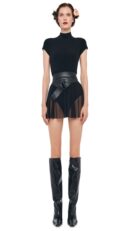MOCK NECK CAP SLEEVE FLARED PICKLEBALL DRESS