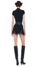 MOCK NECK CAP SLEEVE FLARED PICKLEBALL DRESS