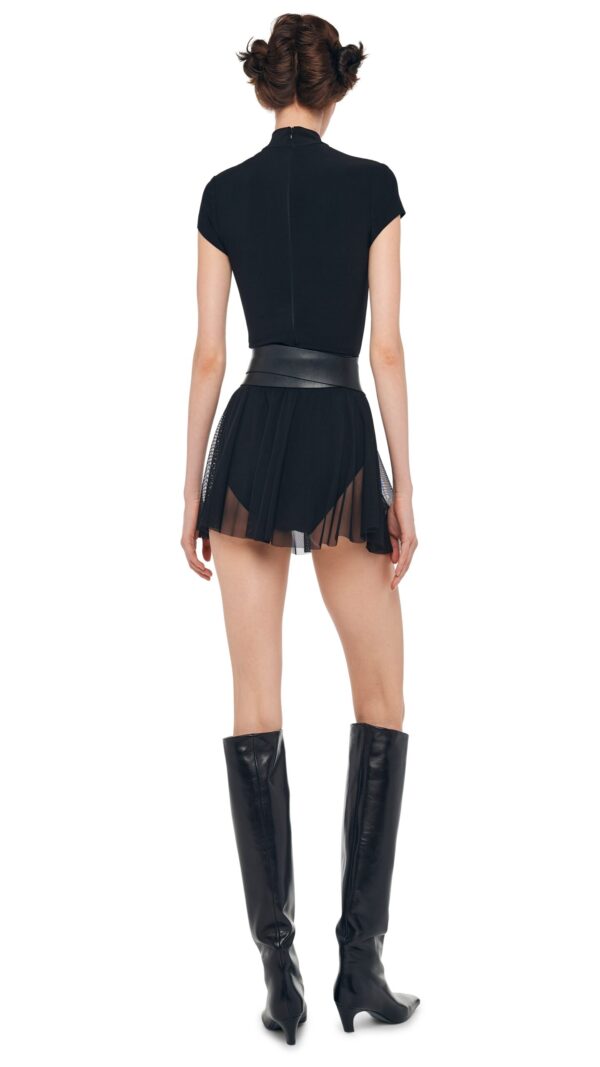 MOCK NECK CAP SLEEVE FLARED PICKLEBALL DRESS - Image 4
