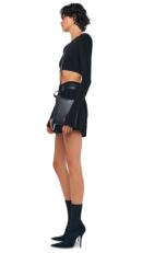 CROPPED SHOULDER PAD TOP